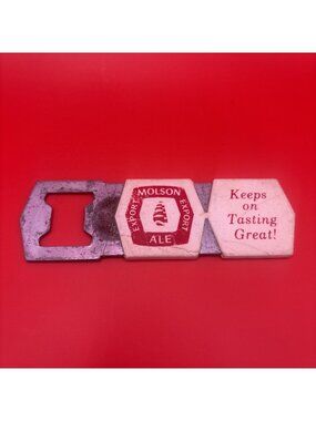VINTAGE BOTTLE Opener Beer Themed - MOLSON ALE